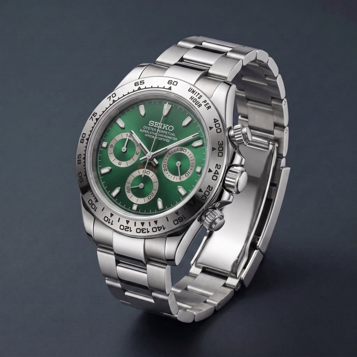 Seiko Mod Daytona Grün