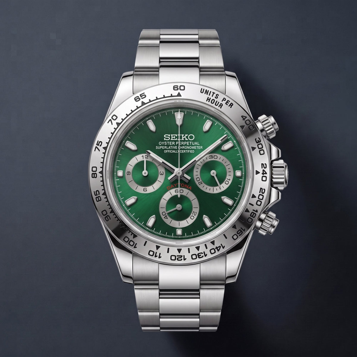 Seiko Mod Daytona Grün