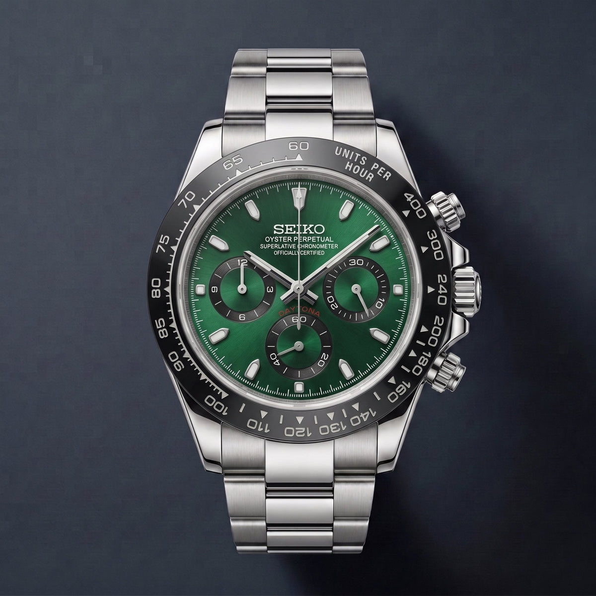 Seiko Mod Daytona Grün