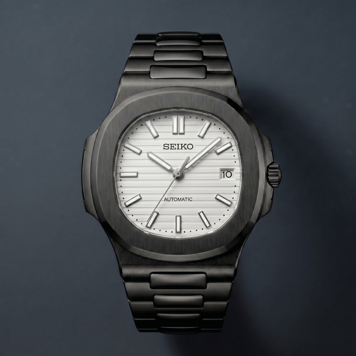 Seiko Mod Nautilus Weiß