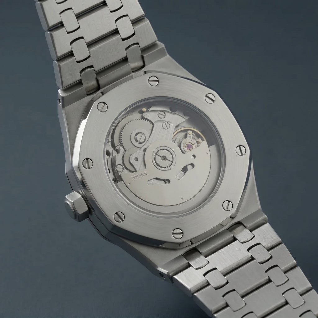 Horalys - Montre Seiko Mod Royal Oak Blanc