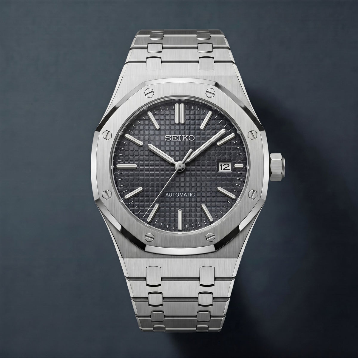 Seiko Mod Royal Oak Schwarz